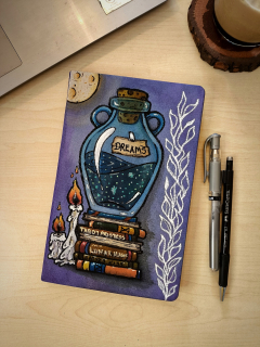 Purple Potion - El Çizimi A5 Defter